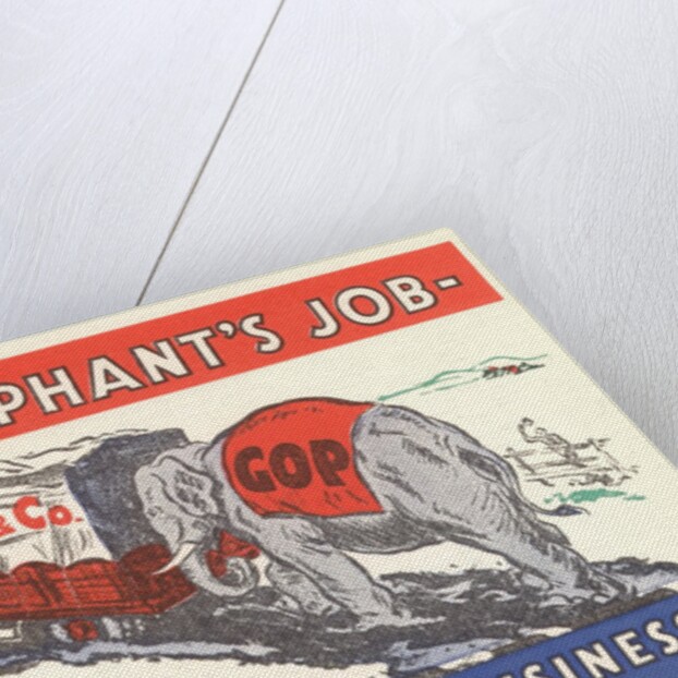 It's an Elephant's Job Political Cartoon by Anonymous
