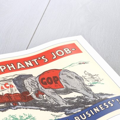 It's an Elephant's Job Political Cartoon by Anonymous
