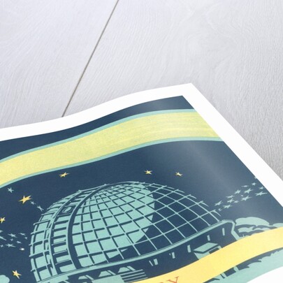 Observatory and Comet by Anonymous