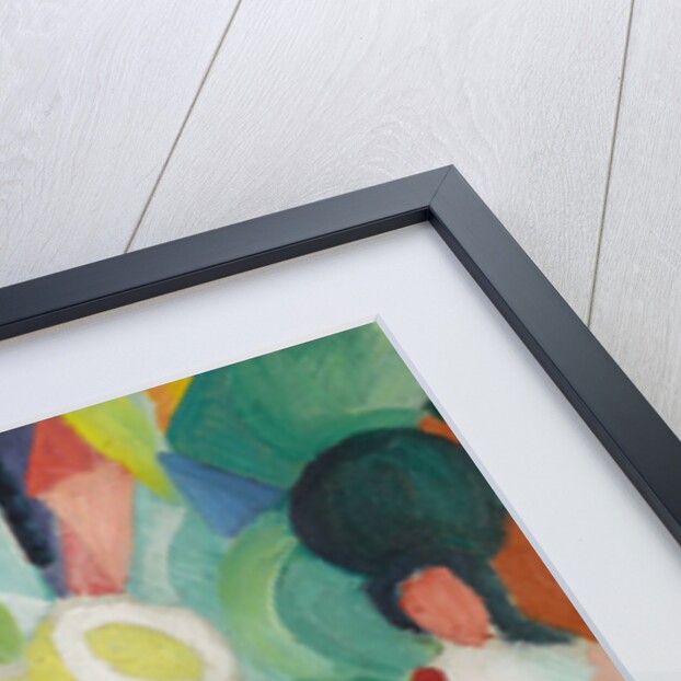 Three Girls in Yellow Straw Hats I by August Macke