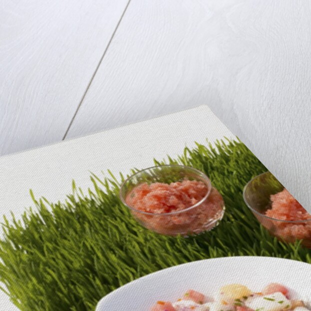 Watermelon and scallop ceviche by Anonymous