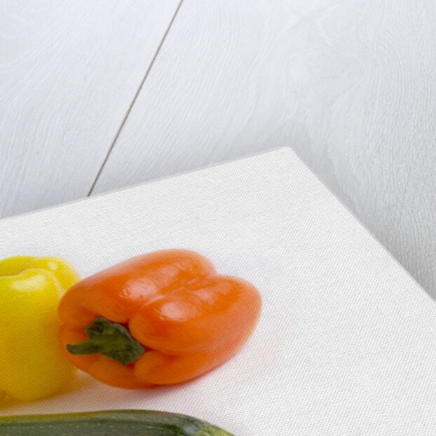 Bell pepper and zucchini by Anonymous