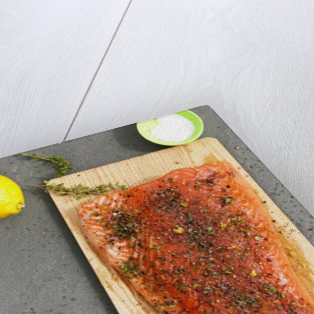 Herb covered salmon by Anonymous