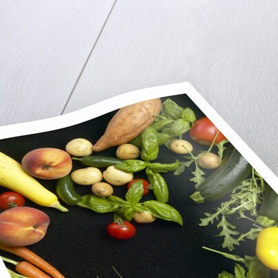 Mixed fruit and vegetables by Anonymous