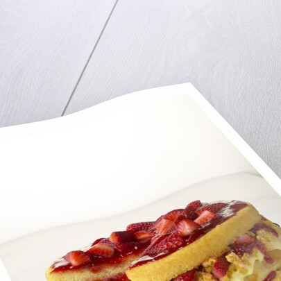 Strawberry shortcake with cornbread by Anonymous