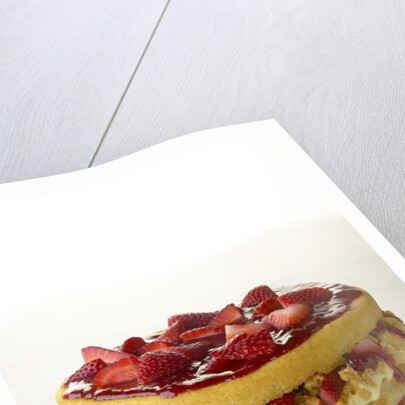 Strawberry shortcake with cornbread by Anonymous