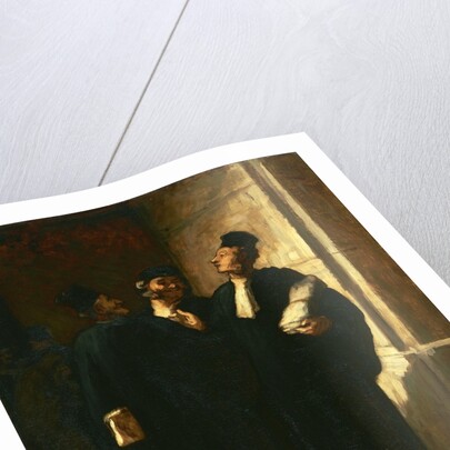 Three Lawyers by Honore Daumier