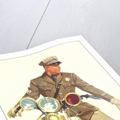 Motorcycle Cop by Anonymous