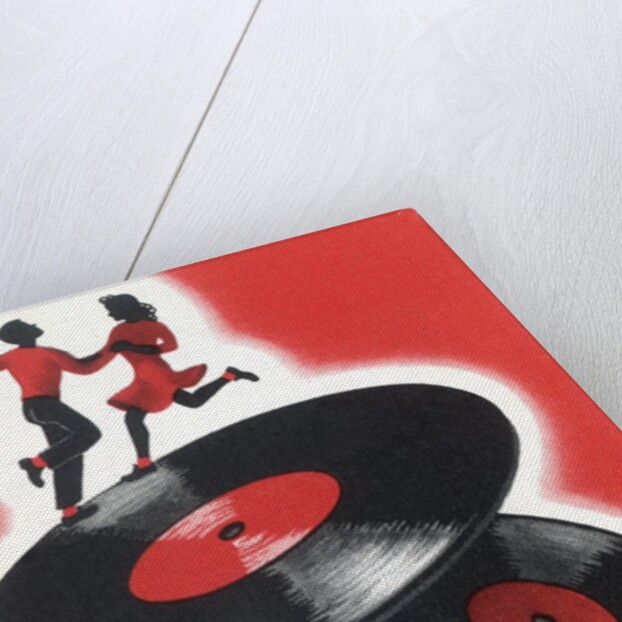 Couple Jitterbugging on Records by Anonymous