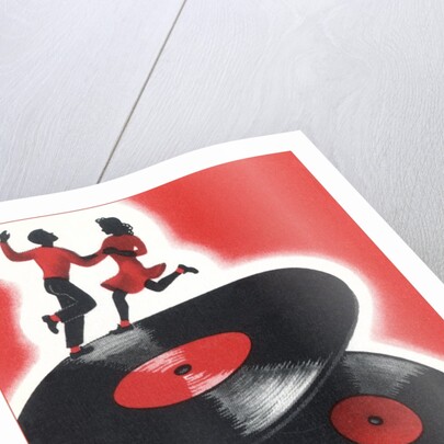 Couple Jitterbugging on Records by Anonymous