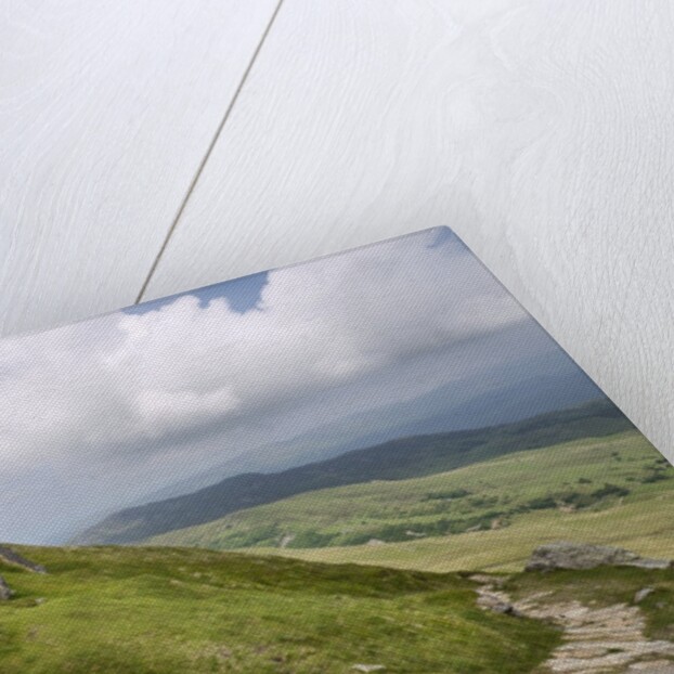 View From Cadair Idris Looking North Towards Dolgellau Over Fields and Countryside by Anonymous