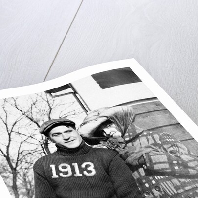 Boyfriend and girlfriend pose, ca. 1913. by Anonymous