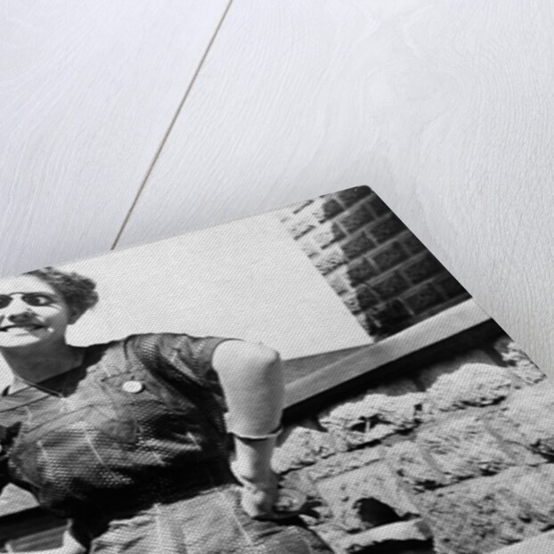 Young woman with goofy glasses, ca. 1912. by Anonymous