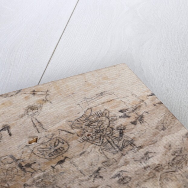 Pre-Columbian Rock paintings inside La Linea Limestone Cave, Dominican Republic by Anonymous