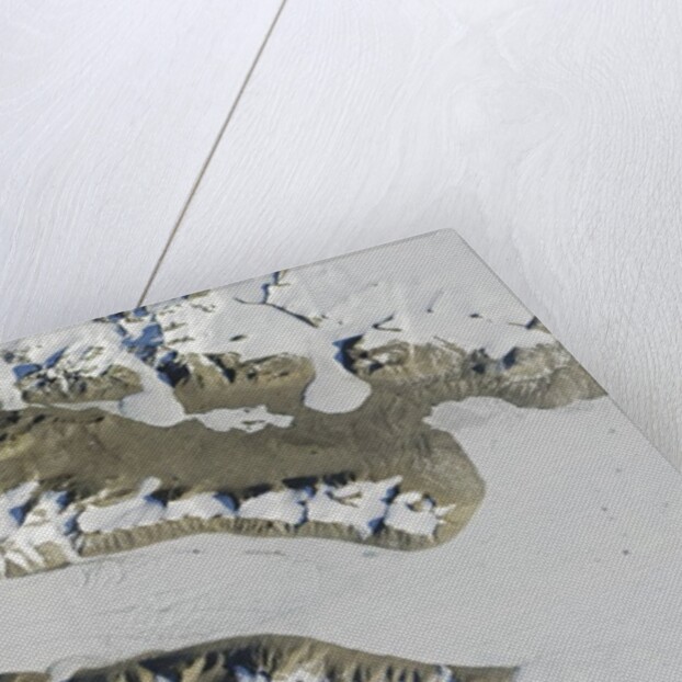 Satellite view of Ferrar Glacier, Antarctica by Anonymous