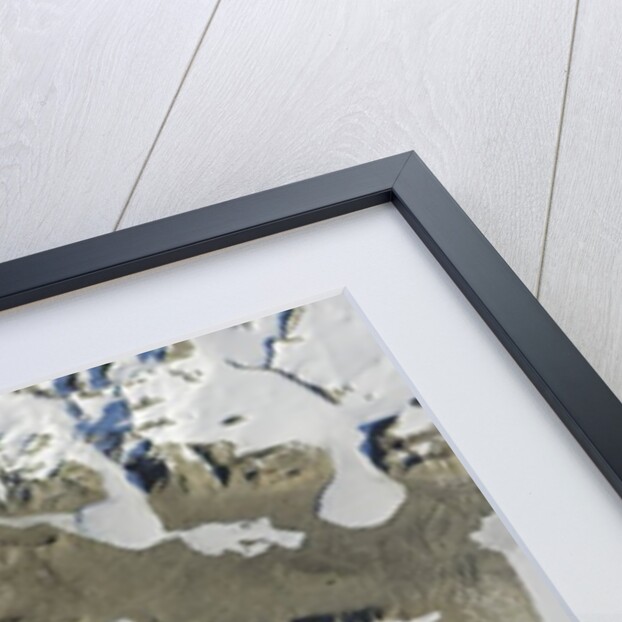 Satellite view of Ferrar Glacier, Antarctica by Anonymous