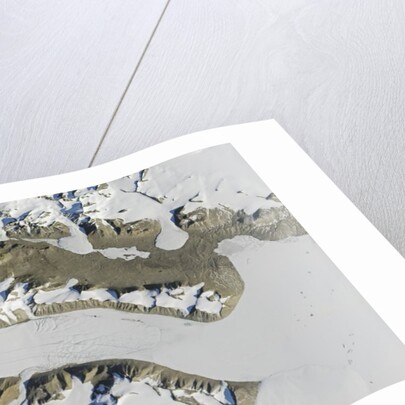 Satellite view of Ferrar Glacier, Antarctica by Anonymous