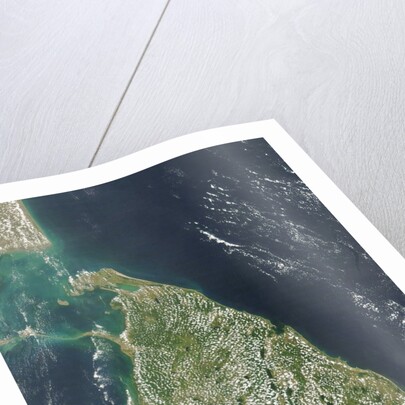 Satellite view of Sri Lanka by Anonymous