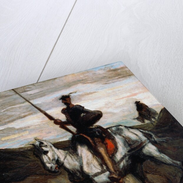 Don Quixote in the Mountains by Honoré Daumier