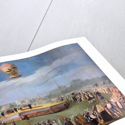 Ascent of a Balloon at the Court of Charles IV by Antonio Carnicero
