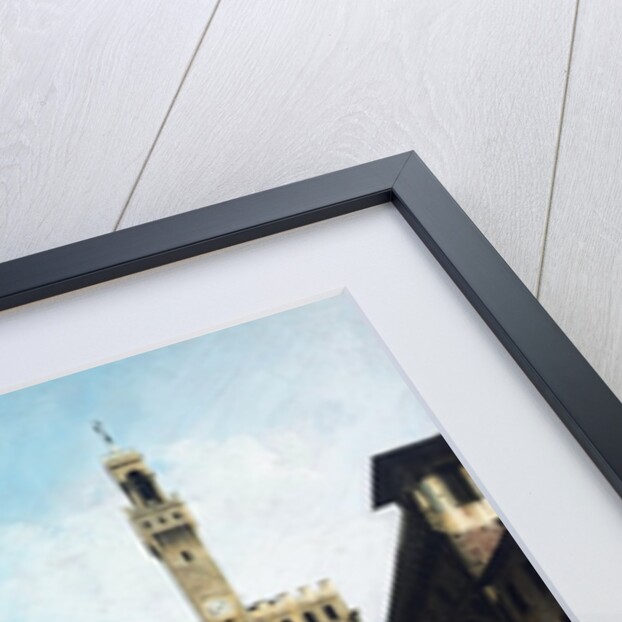 The Piazza della Signoria and Palazzo Vecchio in Florence by Bernardo Bellotto