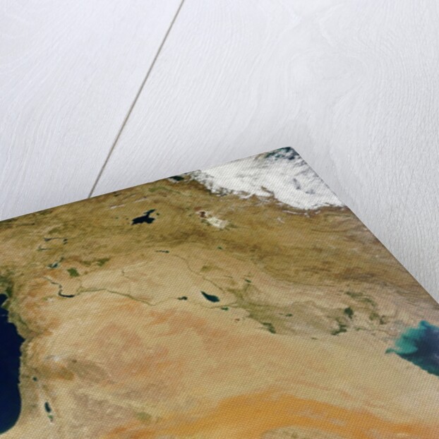 Satellite view of the Middle East by Anonymous