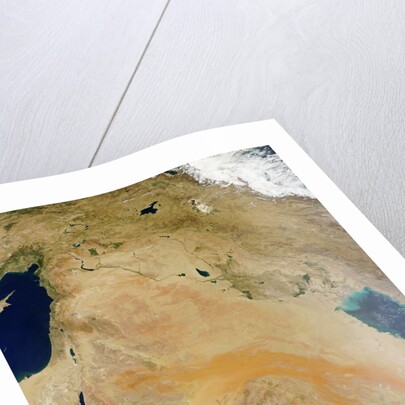 Satellite view of the Middle East by Anonymous