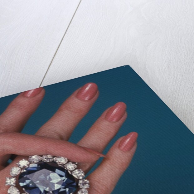 The Hope Diamond as a ring by Anonymous