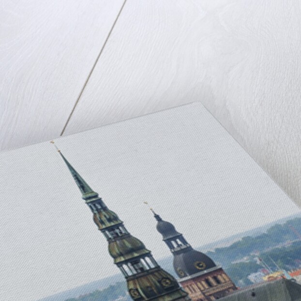 View of St. Peter church from the Latvian Academy of Science building by Anonymous
