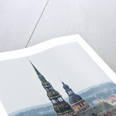 View of St. Peter church from the Latvian Academy of Science building by Anonymous