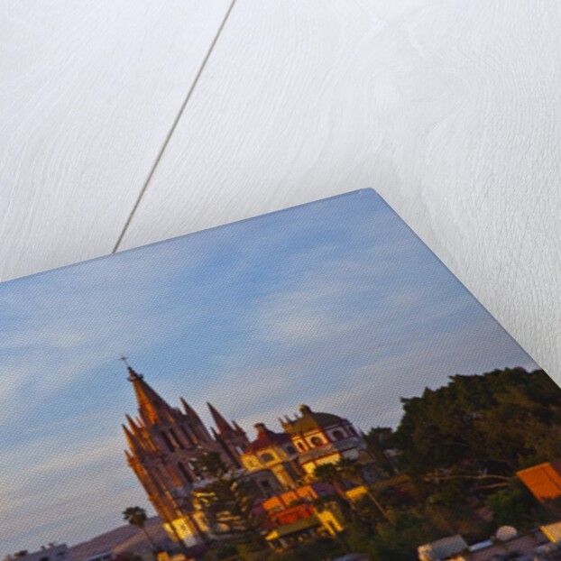 Cathedral of San Miguel de Allende at sunset by Anonymous