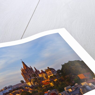Cathedral of San Miguel de Allende at sunset by Anonymous