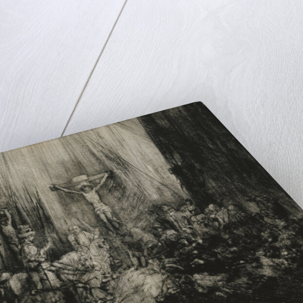 Christ Crucified Between the Two Thieves -'The Three Crosses' by Rembrandt van Rijn