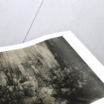 Christ Crucified Between the Two Thieves -'The Three Crosses' by Rembrandt van Rijn