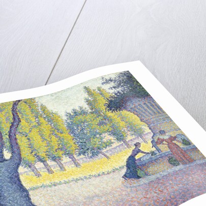 The Fountain des Lices in St. Tropez by Paul Signac