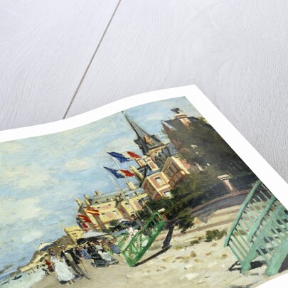 The Beach at Trouville by Claude Monet