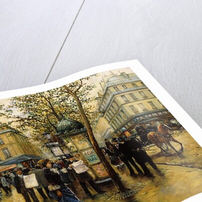 La Place de l'Opera, Paris by Ulpiano Checa y Sanz