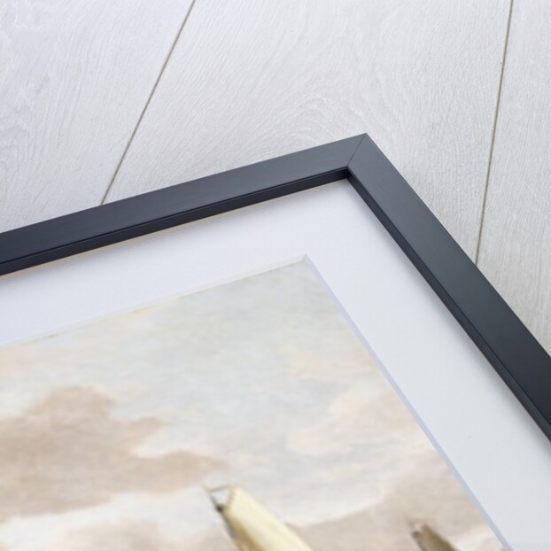 A Panoramic View of Amsterdam with a barge and smallships on the Buiten-Amstel by Abraham Storck