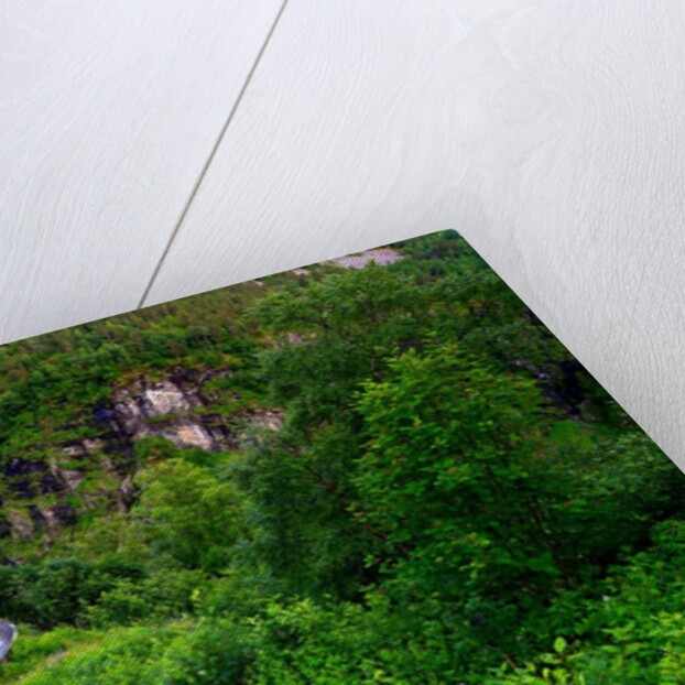 View from the Stalheim hotel near Gudvangen on the road to Voss. The hotel is on a beautiful location. by Anonymous