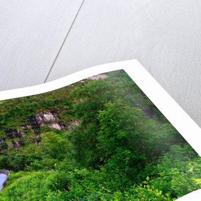 View from the Stalheim hotel near Gudvangen on the road to Voss. The hotel is on a beautiful location. by Anonymous