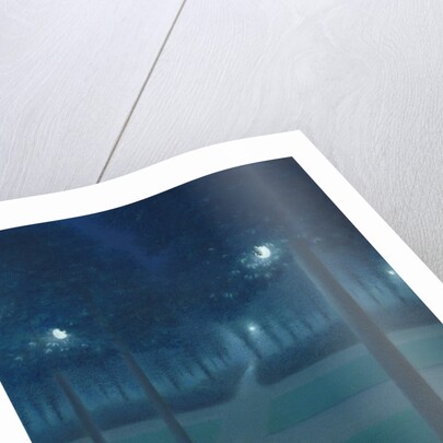 Nocturne in the Parc Royal, Brussels by William Degouve de Nuncques