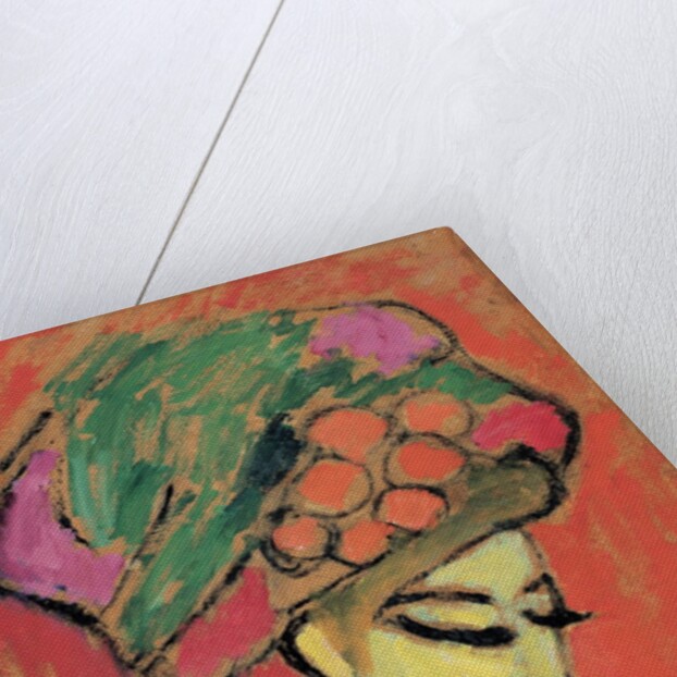 Young Girl with a Flowered Hat by Alexej Von Jawlensky