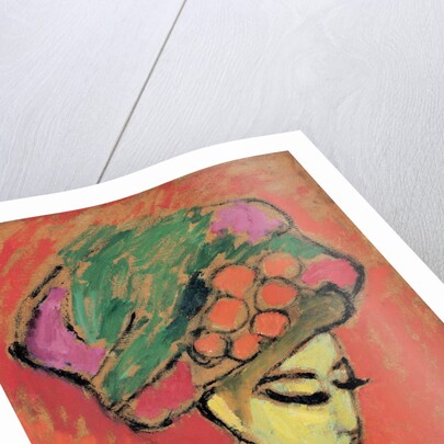 Young Girl with a Flowered Hat by Alexej Von Jawlensky