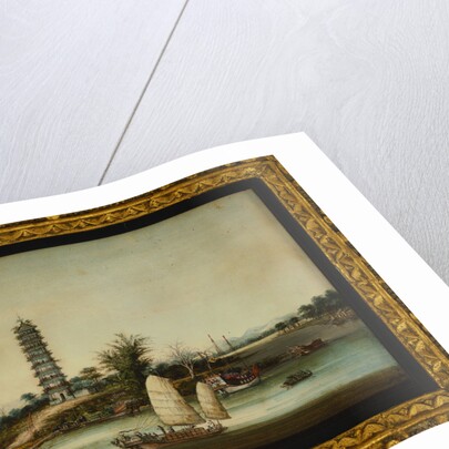 Whapoa Pagoda Surrounded by Sailing Craft, including a Fuzhou Seagoing Junk and a Marine Police Junk by Anonymous