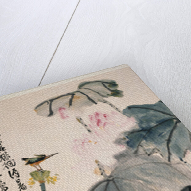Lotus and Green Birds by Wang Zhen