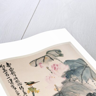 Lotus and Green Birds by Wang Zhen