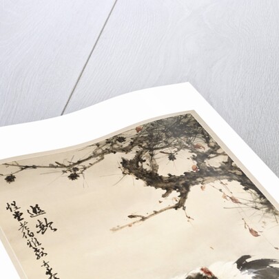 Crane under a Pine Tree by Gao Qifeng