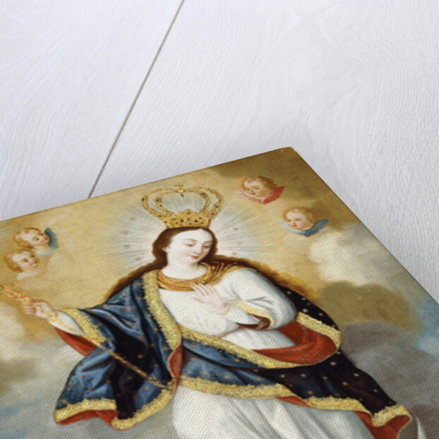 Apocalyptic Virgin of Quito attributed to Jose Cortez de Alcocer, Quito School by Anonymous