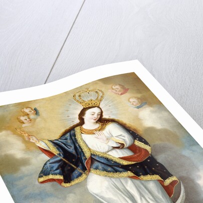 Apocalyptic Virgin of Quito attributed to Jose Cortez de Alcocer, Quito School by Anonymous