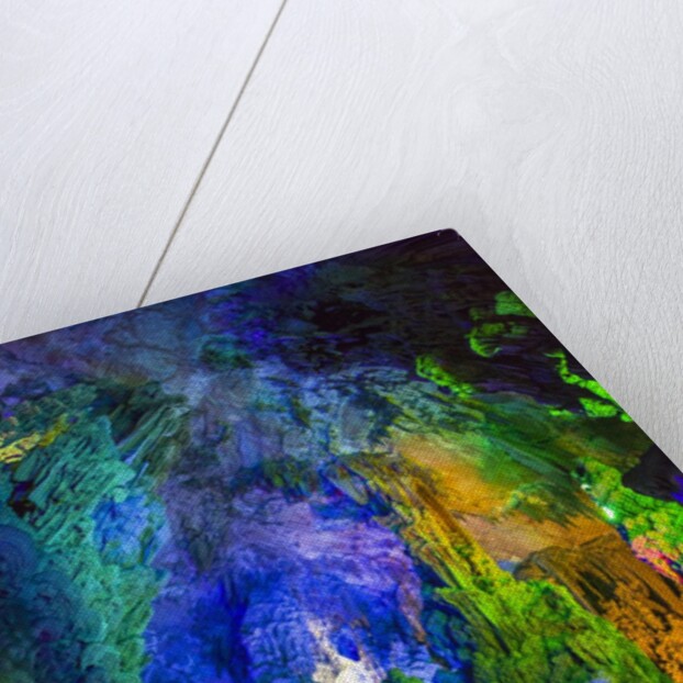 Multi Colored Lights in the Reed Flute Cave by Anonymous